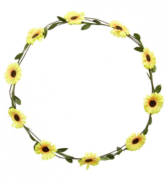 Stirnband mit Blumen ° Gelb