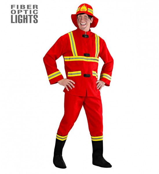 Feuerwehrmann ° Kasack, Hose, Überstiefel, Leuchtender Helm
