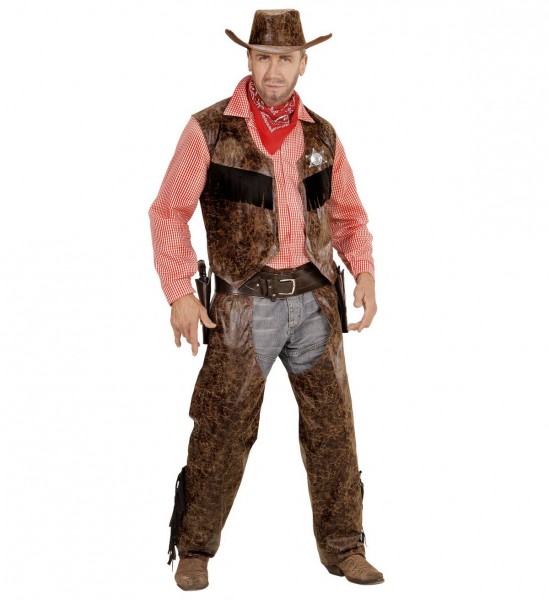 Cowboy ° Shirt mit Weste, Chaps,Hut