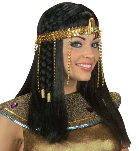 Ägyptisches Stirnband mit Perlenaus Pailletten