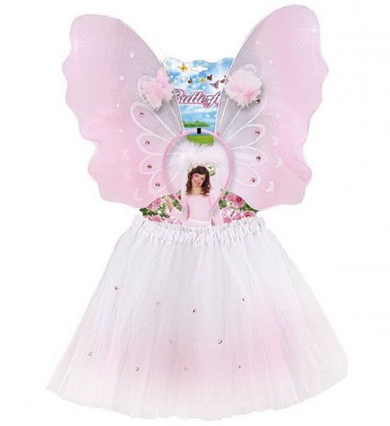 Schmetterling Dress-Up-Set ° Tütü, Flügel, Haareif