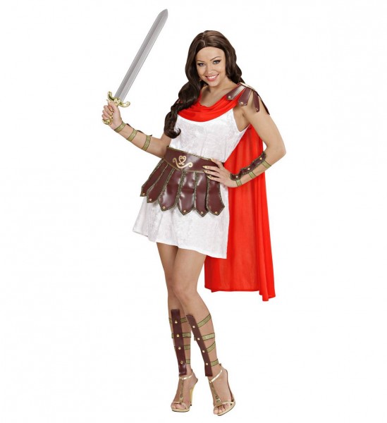 Krieger Prinzessin ° Kleid mit Umhang, Gürtel, Beinlinge, Armbänder
