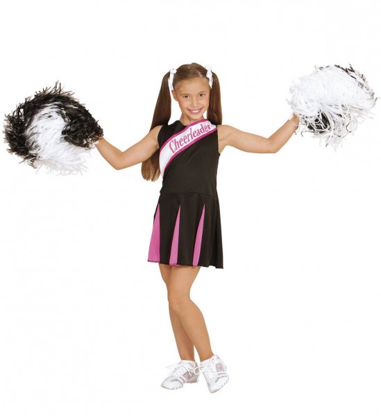 Cheerleader ° Kleid ° Schwarz-Pink